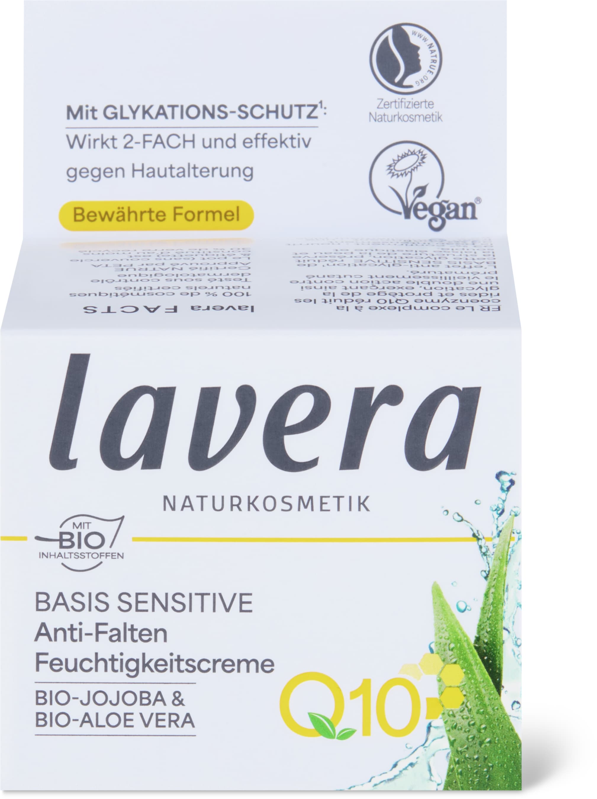 Basis Sensitiv Anti-Falten Feuchtigkeitscreme Q10, vegan